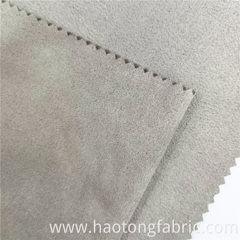 Brushed Knitting Suede Fleece Fabric